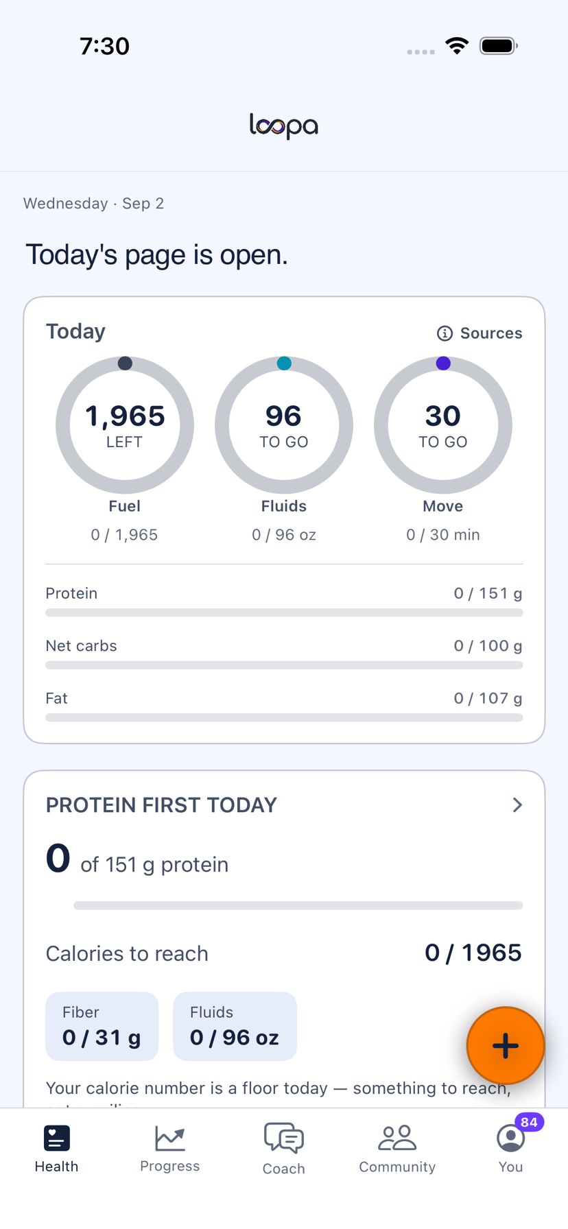 Loopa on iPhone: your whole day on one screen